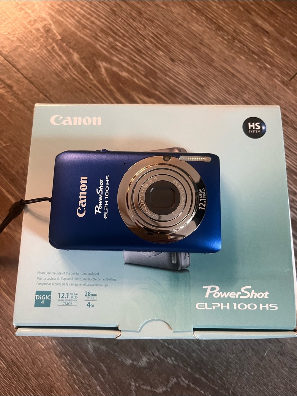 Canon PowerShot ELPH 100 HS Compact Digital Camera - Metallic Blue